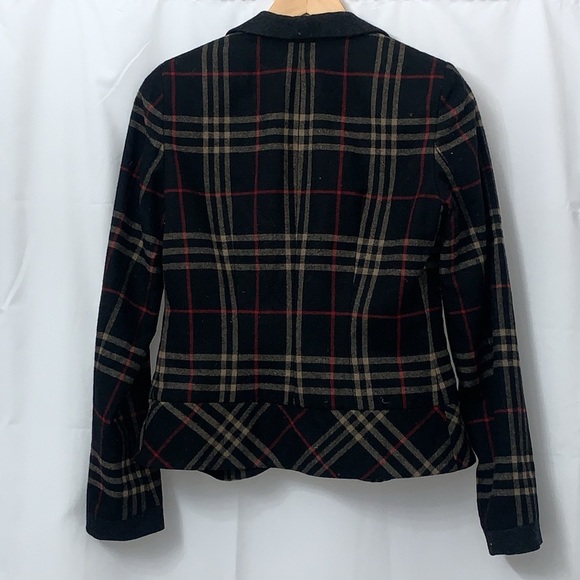 Women’s DKNYC Plaid Wool Blend Blazer Size 4 EUC - Picture 5 of 7